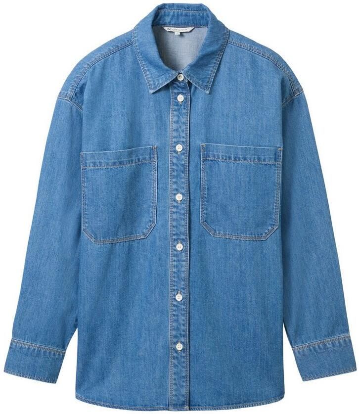 Tom Tailor Denim Jeans blouse met borstzakken - Foto 2