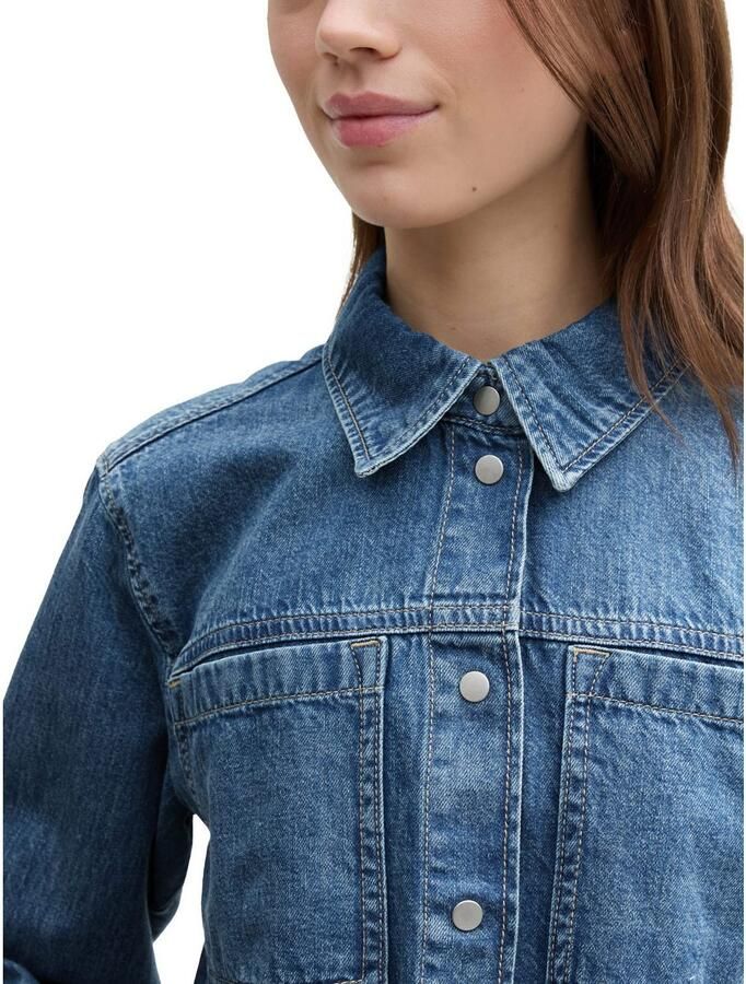 Tom Tailor Denim Boxy fit jeansoverhemd van puur katoen - Foto 2