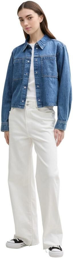 Tom Tailor Denim Boxy fit jeansoverhemd van puur katoen - Foto 5