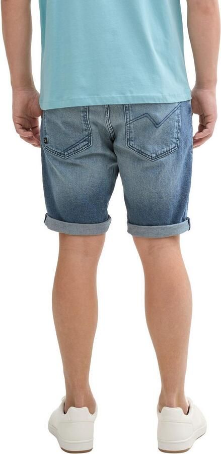 Tom Tailor Denim Slim fit bermuda van katoenmix model 'PIERS' - Foto 4