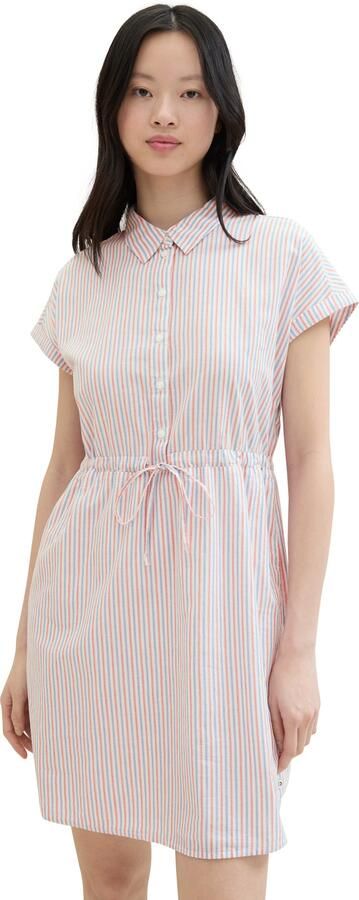 Tom Tailor Denim Jurk met overhemdkraag Zomerjurk in strepen dessin - Foto 6