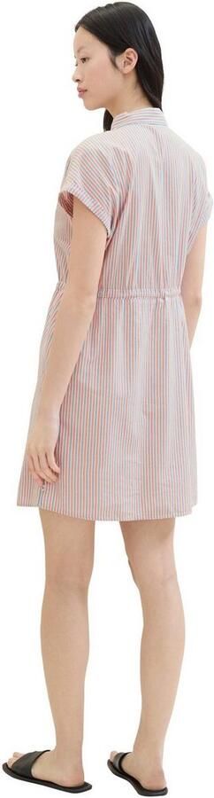 Tom Tailor Denim Jurk met overhemdkraag Zomerjurk in strepen dessin - Foto 5