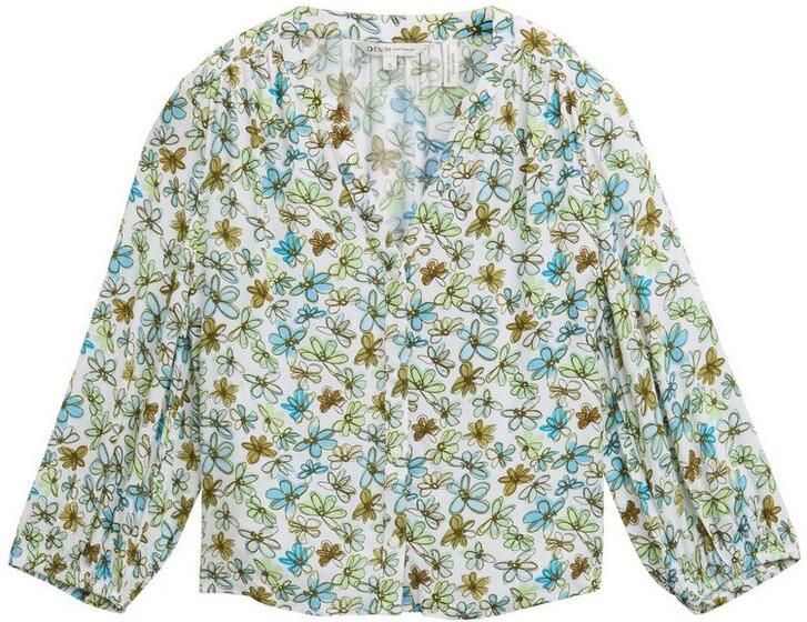Tom Tailor Denim Loose fit blouse met all-over motief - Foto 3