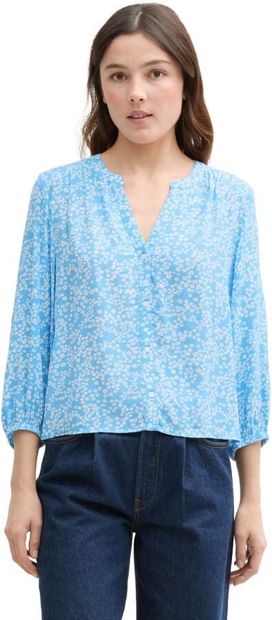 Tom Tailor Denim Loose fit blouse met all-over motief - Foto 6