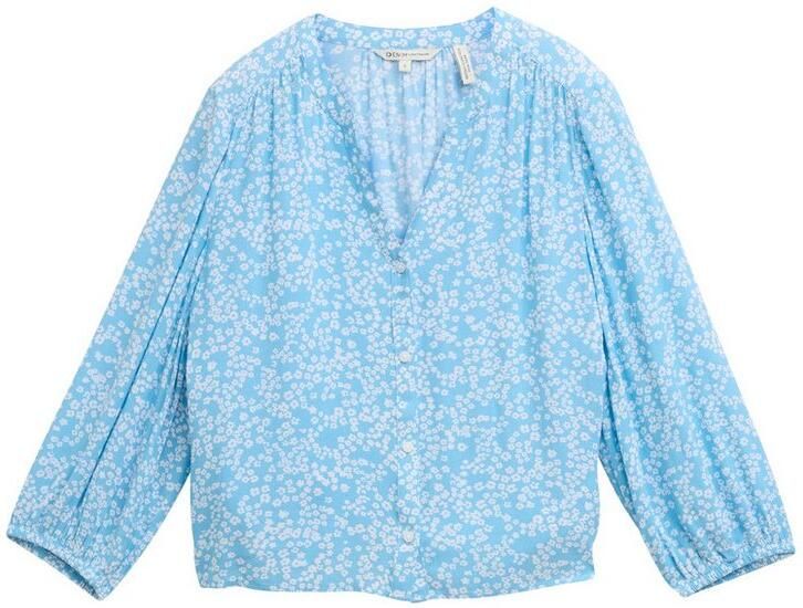 Tom Tailor Denim Loose fit blouse met all-over motief - Foto 3