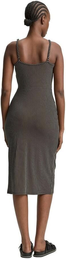 Tom Tailor Denim Nauwsluitende vrijetijdsjurk met plooien in de taille - Foto 5