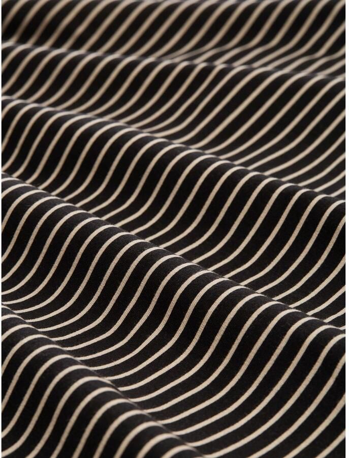 Tom Tailor Denim Nauwsluitende vrijetijdsjurk met plooien in de taille