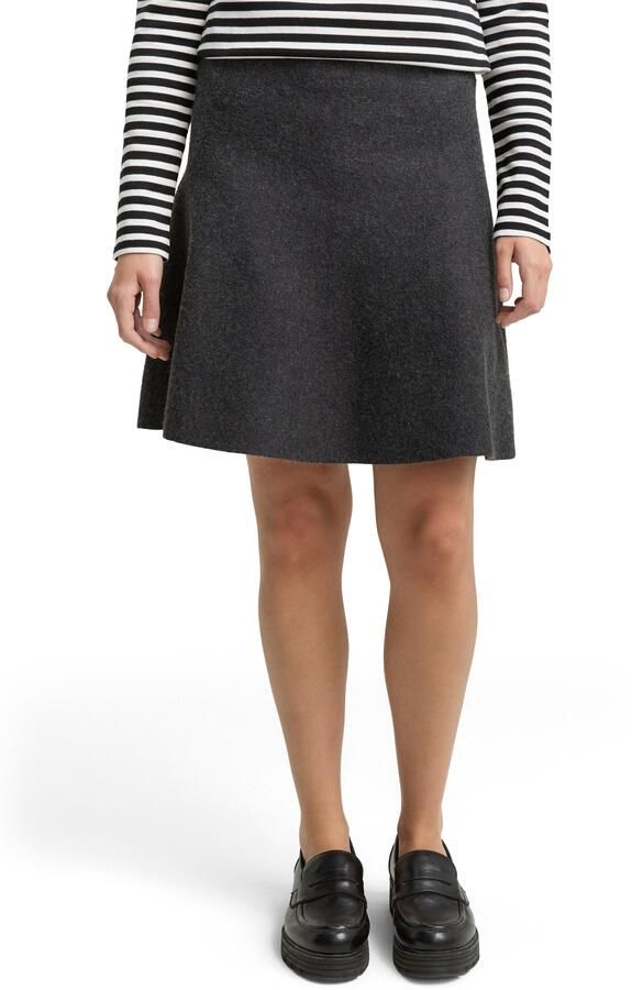 Tom Tailor Denim Uitlopende minirok van viscosemix - Foto 6