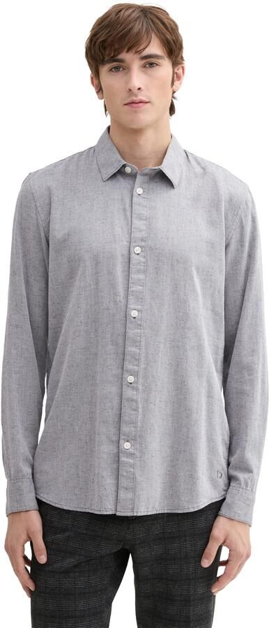 Tom Tailor Denim Overhemd met lange mouwen met kentkraag - Foto 5