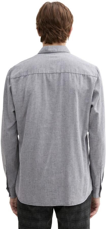 Tom Tailor Denim Overhemd met lange mouwen met kentkraag - Foto 3