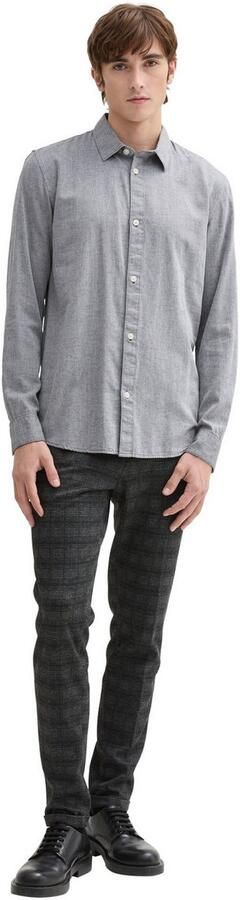 Tom Tailor Denim Overhemd met lange mouwen met kentkraag - Foto 4