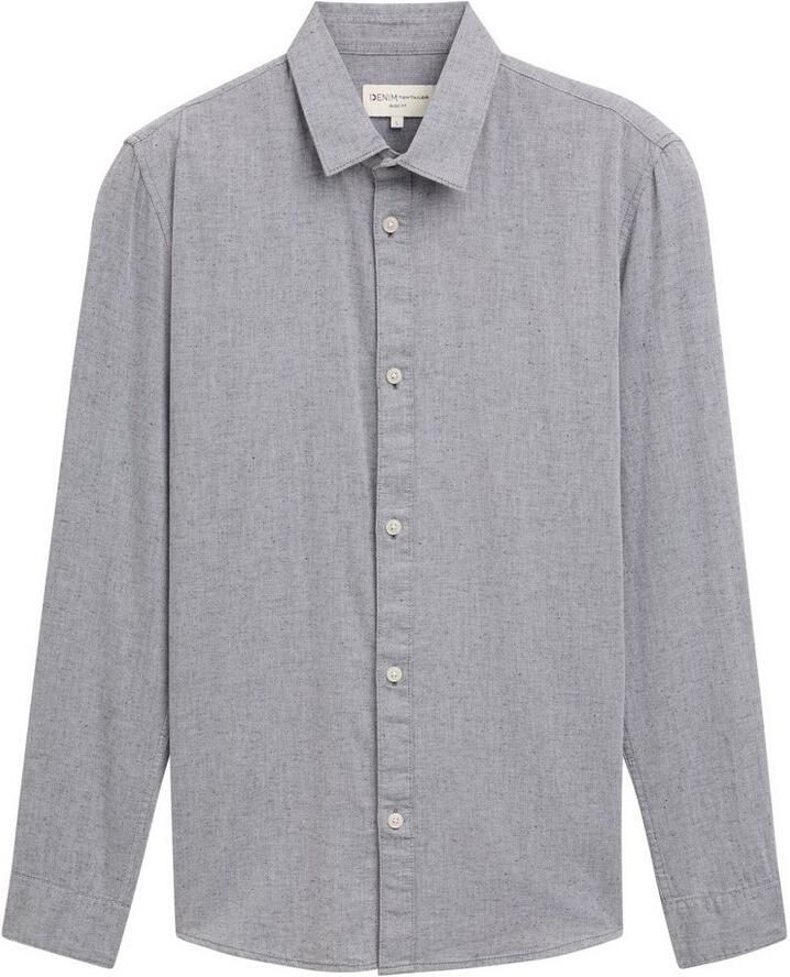 Tom Tailor Denim Overhemd met lange mouwen met kentkraag
