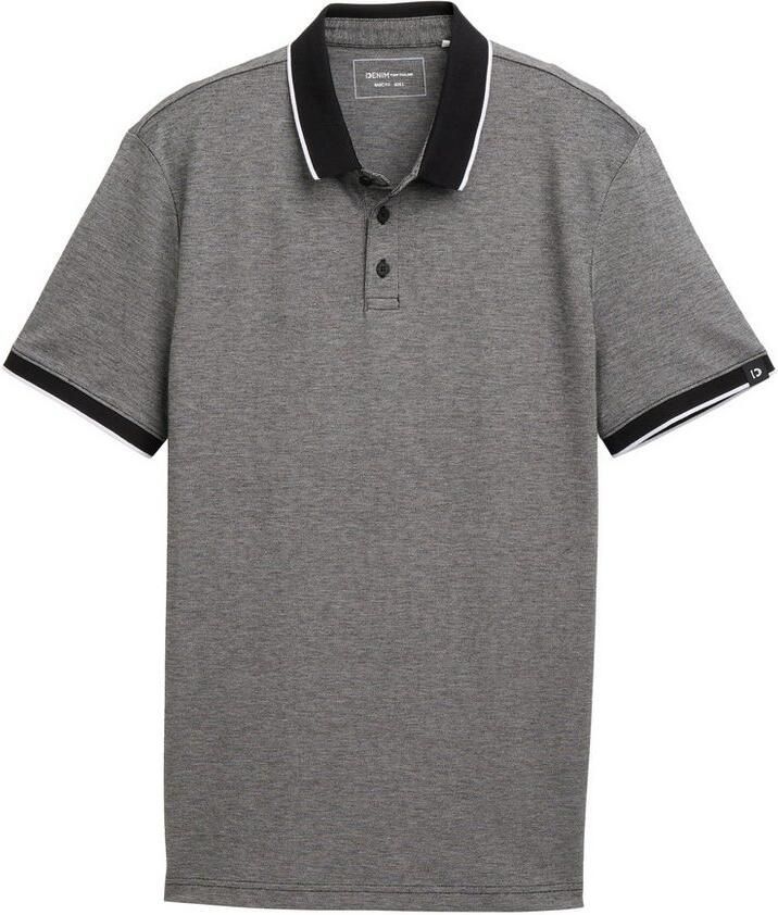 Tom Tailor Denim Poloshirt met contrastdetails - Foto 3