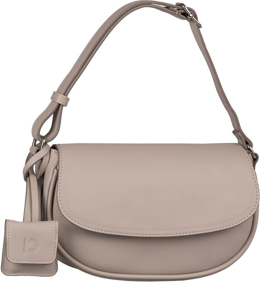 Tom Tailor Denim Schoudertas Bena van glad imitatieleer met fijn logo en decoratieve hanger - Foto 4