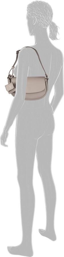 Tom Tailor Denim Schoudertas Bena van glad imitatieleer met fijn logo en decoratieve hanger - Foto 3