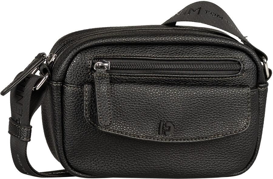 Tom Tailor Denim Schoudertas FARA zachte softer stijl met contrastweefselband en glossy logoprint - Foto 5