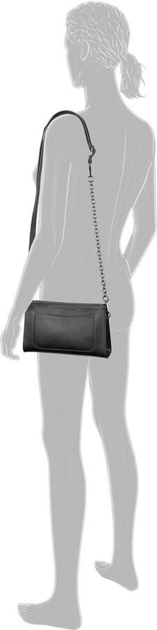 Tom Tailor Denim Schoudertas Lennon van gripvast imitatieleer met afneembare metalen ketting - Foto 4