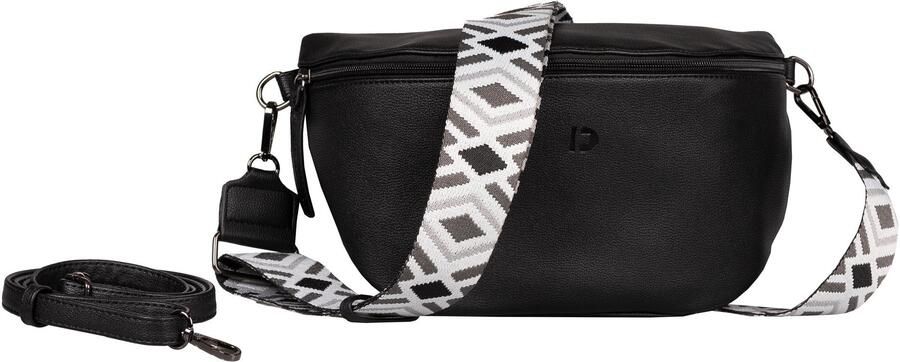 Tom Tailor Denim Schoudertas Mena zacht materiaal en benadrukt door kleurrijke statement-webbanden - Foto 4