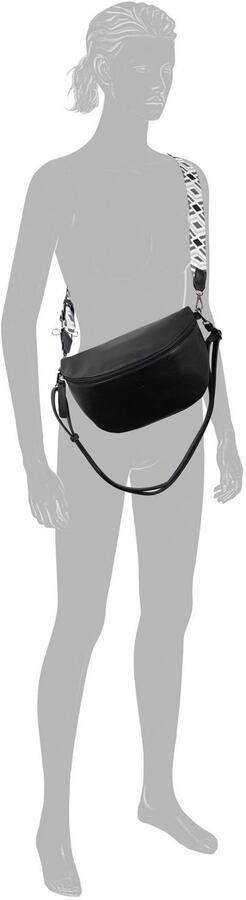 Tom Tailor Denim Schoudertas Mena zacht materiaal en benadrukt door kleurrijke statement-webbanden - Foto 3