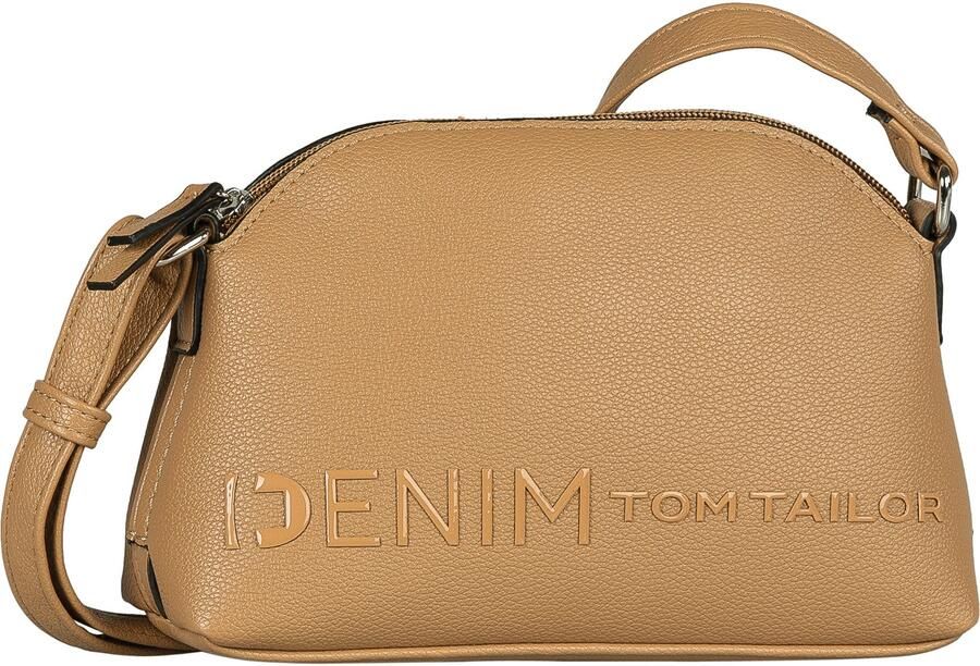 Tom Tailor Denim Schoudertas Zephyra zacht materiaal uitvoerige gekleurde randen fijn glinsterende siliconenlogo - Foto 5