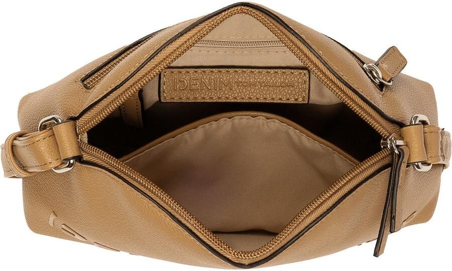 Tom Tailor Denim Schoudertas Zephyra zacht materiaal uitvoerige gekleurde randen fijn glinsterende siliconenlogo - Foto 3