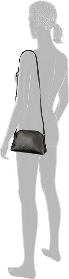 Tom Tailor Denim Schoudertas Zephyra zacht materiaal uitvoerige gekleurde randen fijn glinsterende siliconenlogo - Foto 4