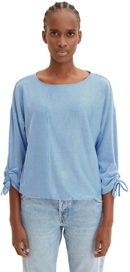 Tom Tailor Denim Shirt met lange mouwen met streepmotief - Foto 3