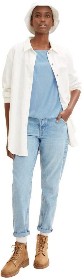 Tom Tailor Denim Shirt met lange mouwen met streepmotief - Foto 4