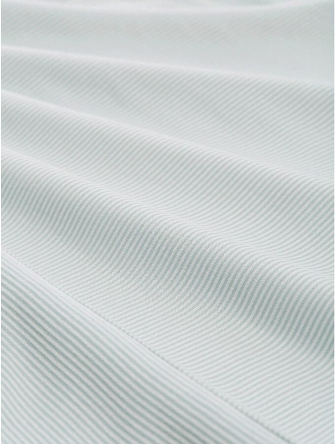 Tom Tailor Denim Shirt met 3 4 mouwen in fijne rib-look