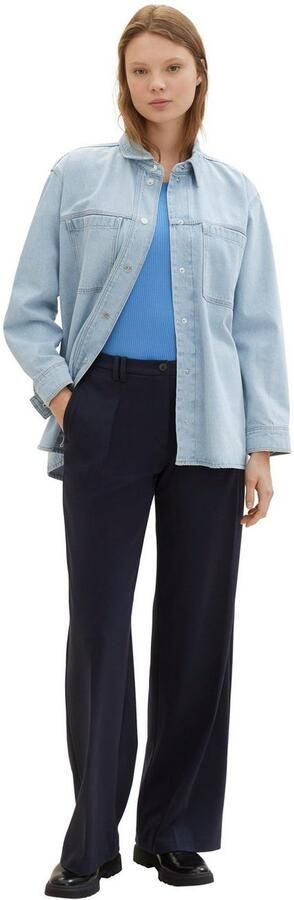 Tom Tailor Denim Shirt met carmenhals - Foto 5