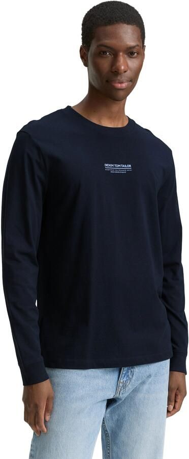 Tom Tailor Denim Shirt met lange mouwen met belettering - Foto 5