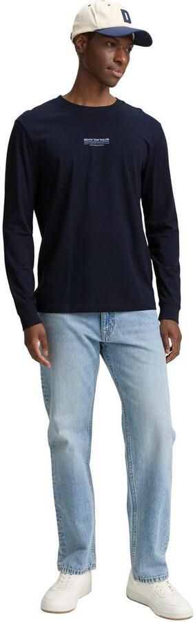 Tom Tailor Denim Shirt met lange mouwen met belettering - Foto 4