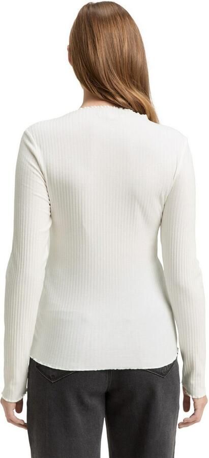 Tom Tailor Denim Slim fit shirt met lange mouwen met viscose - Foto 5