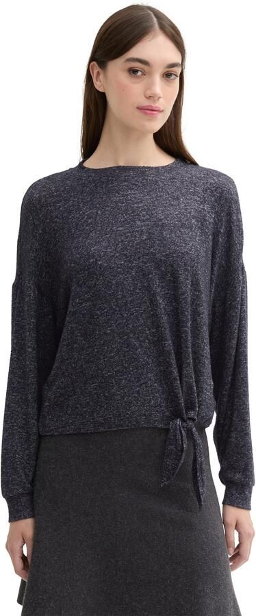 Tom Tailor Denim Regular fit shirt met lange mouwen met extra brede schouders en knoopdetail - Foto 5