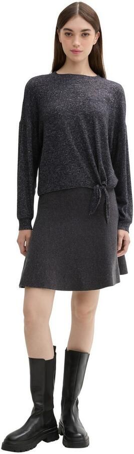 Tom Tailor Denim Regular fit shirt met lange mouwen met extra brede schouders en knoopdetail - Foto 4