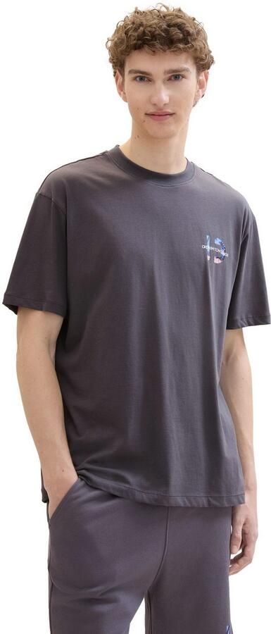 Tom Tailor Denim Shirt met ronde hals met backprint - Foto 5