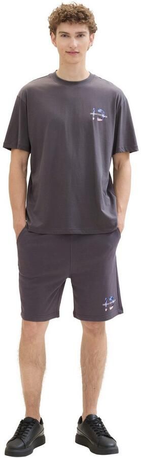 Tom Tailor Denim Shirt met ronde hals met backprint - Foto 4