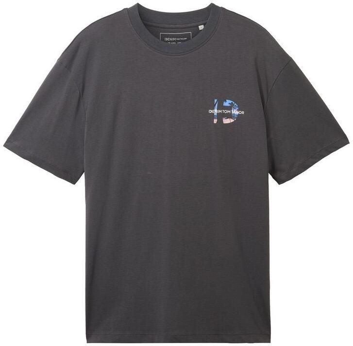 Tom Tailor Denim Shirt met ronde hals met backprint - Foto 2