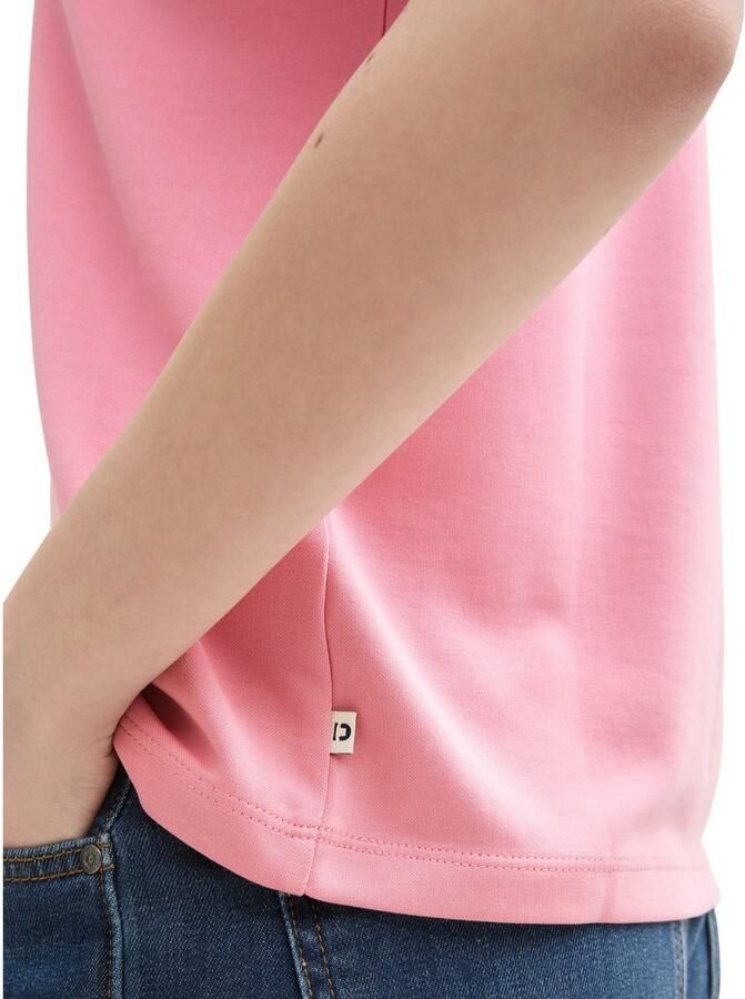 Tom Tailor Denim Shirt met ronde hals met een ronde hals