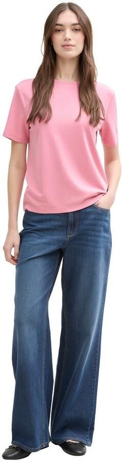 Tom Tailor Denim Shirt met ronde hals met een ronde hals - Foto 4