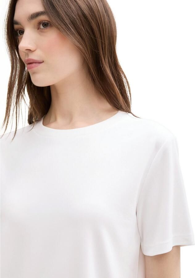 Tom Tailor Denim Shirt met ronde hals met een ronde hals