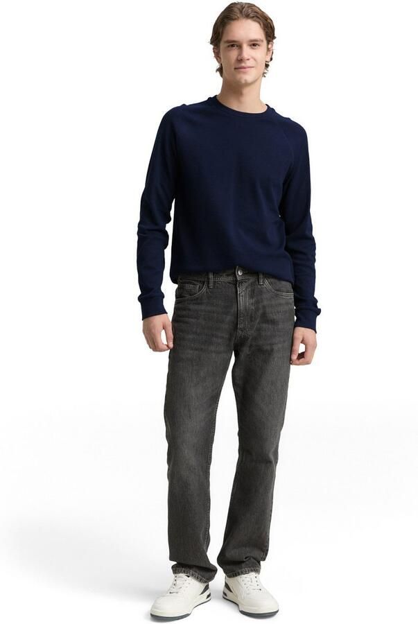 Tom Tailor Denim Shirt met ronde hals met geborduurd logo - Foto 4