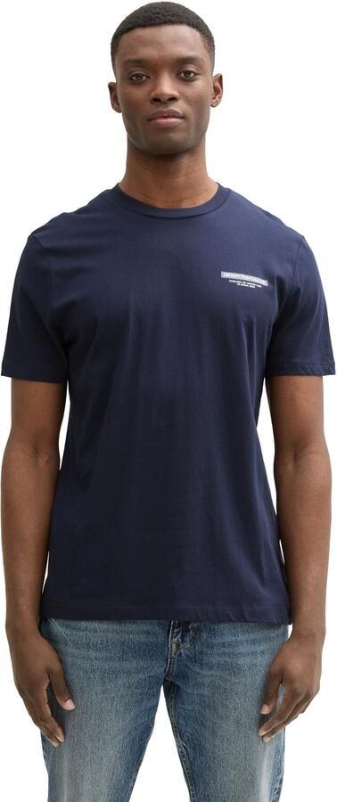 Tom Tailor Denim Shirt met ronde hals met verschillende logoprints - Foto 5