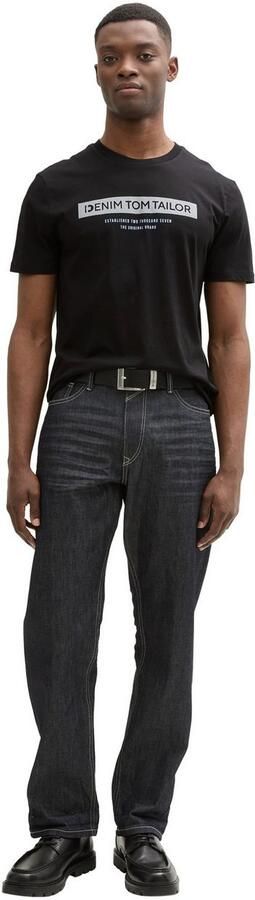 Tom Tailor Denim Shirt met ronde hals met verschillende logoprints - Foto 4