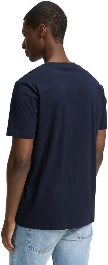 Tom Tailor Denim Shirt met ronde hals met verschillende logoprints - Foto 4