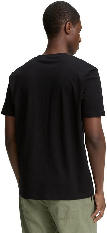 Tom Tailor Denim Shirt met ronde hals met verschillende logoprints - Foto 4