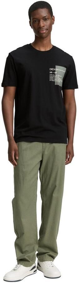 Tom Tailor Denim Shirt met ronde hals met verschillende logoprints - Foto 5