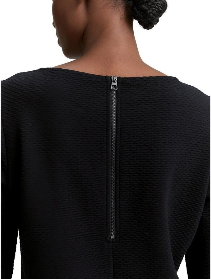 Tom Tailor Denim Shirtjurk Zomerjurk in structuur-optiek en met stretch