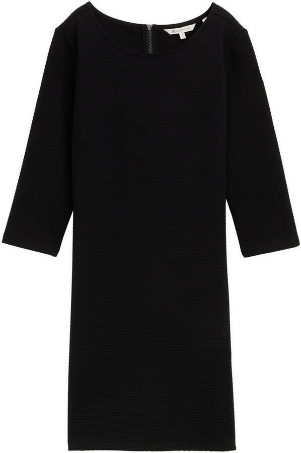 Tom Tailor Denim Shirtjurk Zomerjurk in structuur-optiek en met stretch - Foto 3