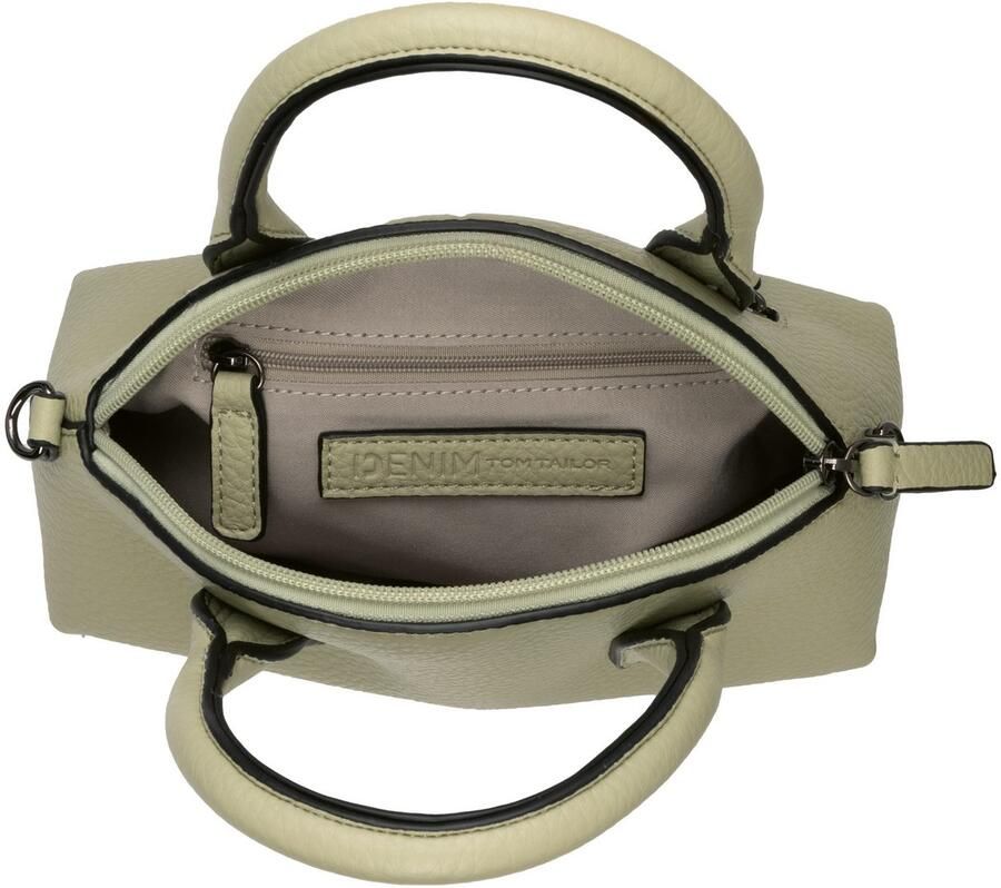 Tom Tailor Denim Shopper Licia van nerf imitatieleer in moderne avant-gardistische vorm